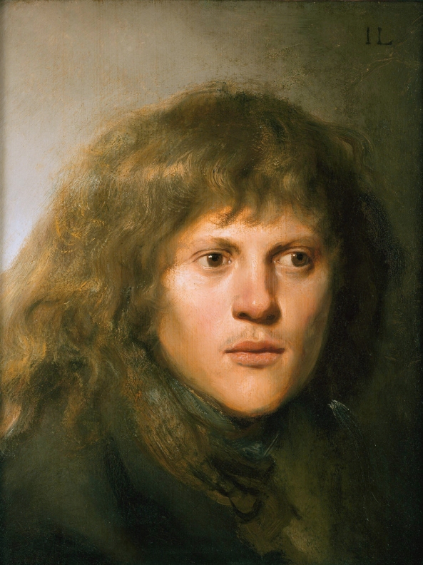 Self portrait *oil on panel *42 x 33 cm *signed t.r.: IL *ca. 1629-1630