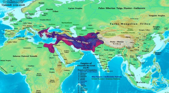 Alexander's Empire in 323 BC